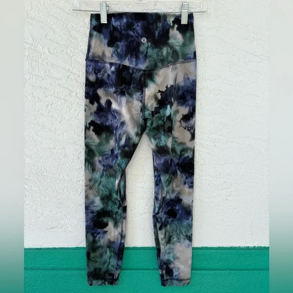 Lululemon Align High-Rise Meteor Wash Print Leggings Pant 25" Size 4 - Picture 2 of 4